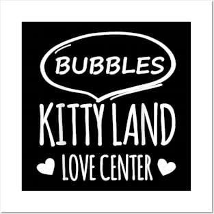 Cat S Bubbles Kitty Land Love Center Posters and Art